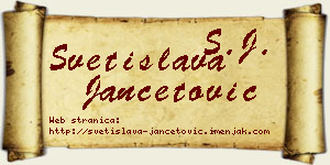 Svetislava Jančetović vizit kartica